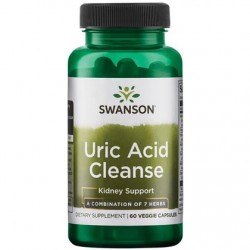 KWAS MOCZOWY OCZYSZCZANIE- Uric Acid Cleanse 60kaps. Swanson