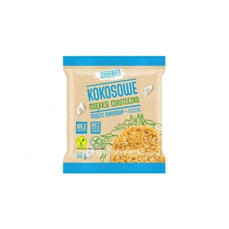 Miękkie ciasteczko kokosowe z migdałami bez cukru 50g FRANK&OLI