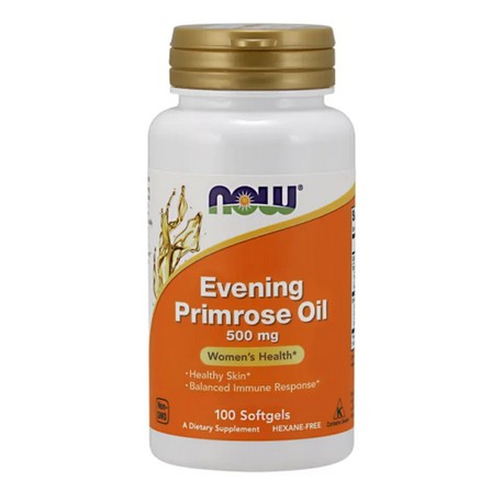 Olej z wiesiołka 500g 100 kapsułek NOW FOODS Evening Primrose Oil