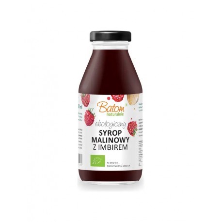 SYROP MALINOWY Z IMBIREM BIO 330 ml - BATOM