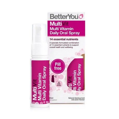 Multiwitamina w sprayu o smaku porzeczki i śliwki- MultiVit, Blackcurrant and Plum - 25 ml BetterYou