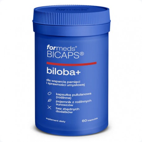 Formeds BICAPS® BILOBA+  60kaps. Miłorząb z dodatkami