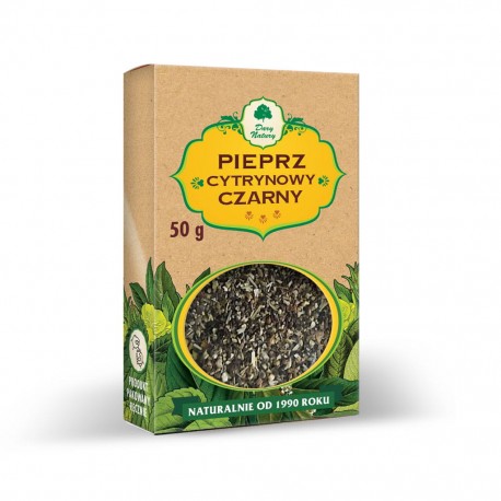 Pieprz cytrynowy czarny 50 g Dary Natury