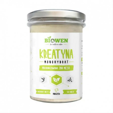 Kreatyna monohydrat mikronizowana 200 MESH Biowen – 250 g Biowen