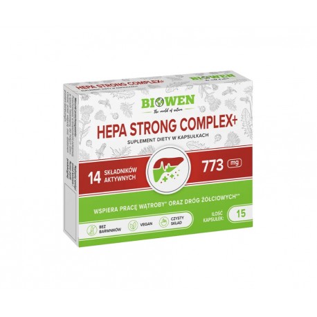 Hepa Strong Complex+ 15 kapsułek Biowen