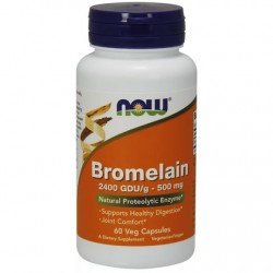 Bromelain 500mg 60kaps. NOW Bromelain