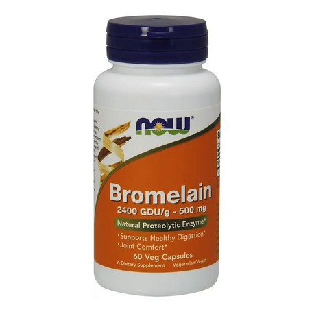 Bromelain 500mg 60kaps. NOW Bromelain