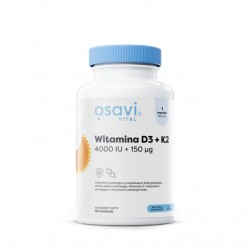 Witamina D3 + K2 4000IU + 150µg 120kaps. Osavi