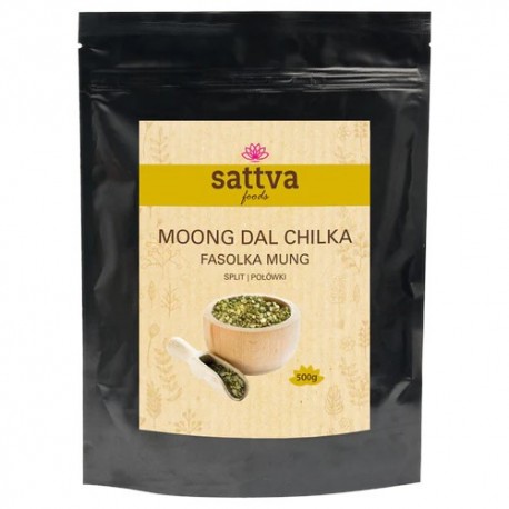 Sattva Fasolka Mung połówki 500 g MOONG DAL CHILKA