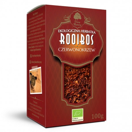 Herbata Rooibos Czerwonokrzew EKO 100g Dary Natury
