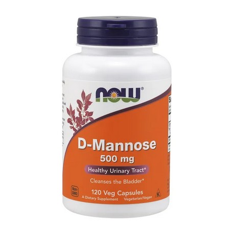 D- mannoza 500mg 120kaps. NOW FOODS