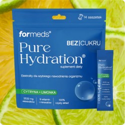 ELEKTROLITY Pure Hydration bez dodatku cukru Cytryna + Limonka 14 saszetek Formeds