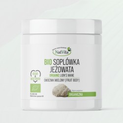 Soplówka Jeżowata BIO grzyb mielony 100g NatVita