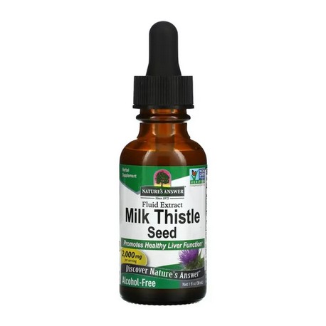 Ekstrakt z nasion ostropestu plamistego w płynie bezalkoholowy 2000mg 30ml Nature's Answer