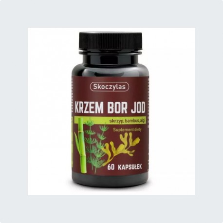 Skoczylas Krzem Bor Jod 60 kaps.