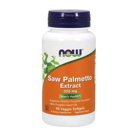 Palma sabałowa ekstrakt plus olej z pestek dyni Saw Palmetto Extract with Pumpkin Seed Oil, 320mg - 90 veggie softgels