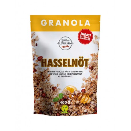 Granola orzechowa z miodem bez cukru 400g CLEAN EATING