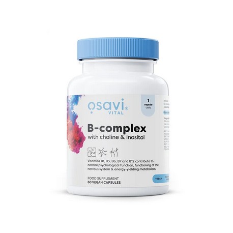 Metylowany Kompleks-B z Choliną i Inozytolem 60kaps. Osavi
