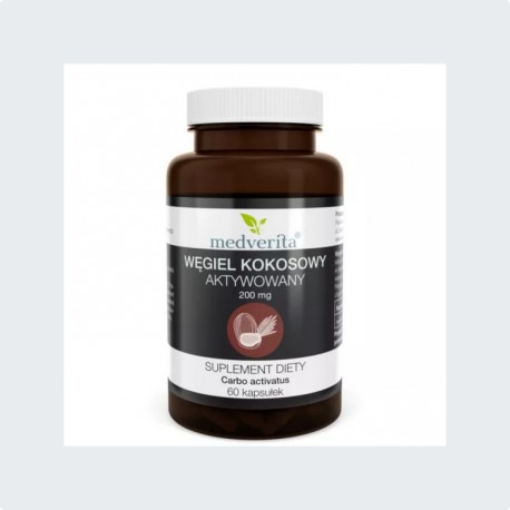 Medverita Węgiel Kokosowy aktywowany 120 kaps.