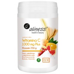 Witamina C 1000 Buforowana Plus Proszek 250 g (z miarką)  Aliness