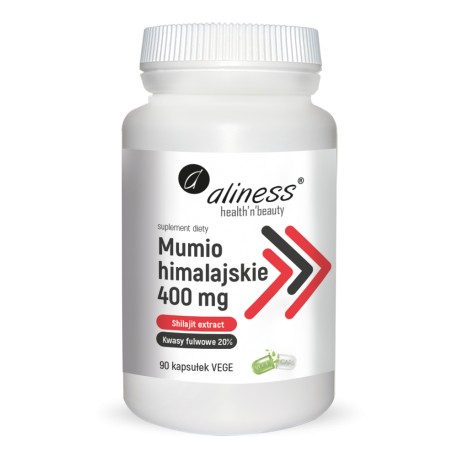 Shilajit - Mumio himalajskie 400mg x 90 Vege caps. Aliness