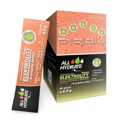 Elektrolity STICK Mango + B complex methyl 6,9g 40 saszetek ALLHydrate Aliness z solą kłodawską