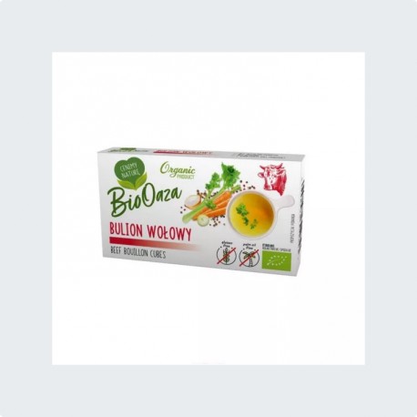 Kostki rosołowe / Bulion wołowy bezglutenowy 6 sztuk BIO OAZA BIO