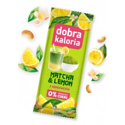 Baton z nerkowców Matcha & Cytryna bez cukru 35g DOBRA KALORIA