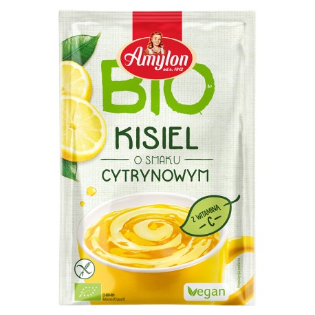 KISIEL O SMAKU CYTRYNOWYM BEZGLUTENOWY BIO 30 g - AMYLON
