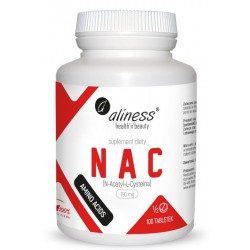 NAC N-Acetyl-L-Cysteine 190 mg (1/2 tab) x 100 tabletek