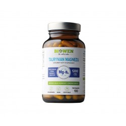 Taurynian magnezu z witaminą B6 (P-5-P) – Biowen – 100 kapsułek