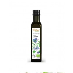Olej lniany nierafinowany tłoczony na zimno 250ml BATOM BIO