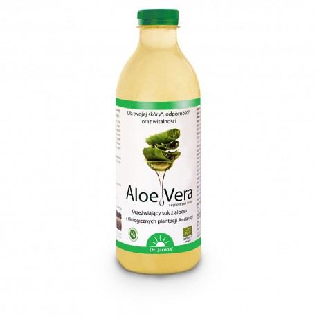Sok z żelu z liści Aloe vera i puree z aceroli AloeVera Dr. Jacob's 1L