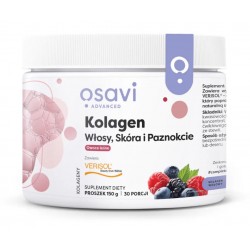 Kolagen Włosy Skóra i Paznokcie Owoce Leśne 150G OSAVI