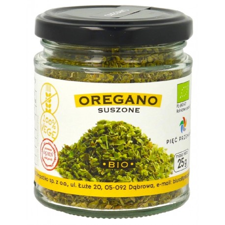 Oregano Suszone BIO 25 g Pięć Przemian