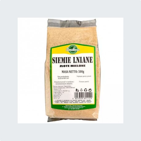 Smakosz Siemię Lniane Złote Mielone 500g