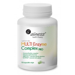 MULTI Enzyme Complex PRO x 90 kaps. Aliness Bezglutenowy, Bez laktozy