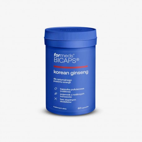 BICAPS korean ginseng- żeń szeń koreański 60kaps. Formeds