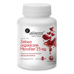 Żelazo organiczne MicroFerr® 25 mg x 100 tabl. Aliness