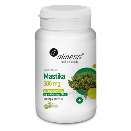 Mastika, sproszkowana żywica Pistacia lentiscus 500 mg x 60 kaps. Aliness