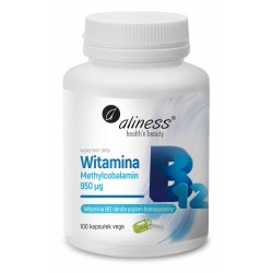 Witamina B12 Methylcobalamin 950 µg x 100 kaps. Aliness