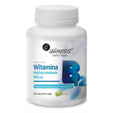 Witamina B12 Methylcobalamin 950 µg x 100 kaps. Aliness
