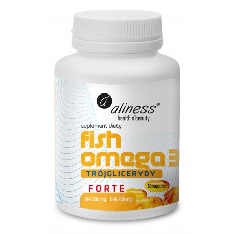Fish Omega 3 FORTE Trójglicerydy 500/250mg x 60 kaps. Aliness